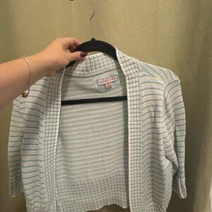 Tommy Hilfiger Women's Blue Striped Cardigan